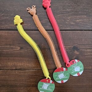 Ashland Christmas Creatology Set of‎ 3 Stretchy Pals NEW Stocking Stuffers